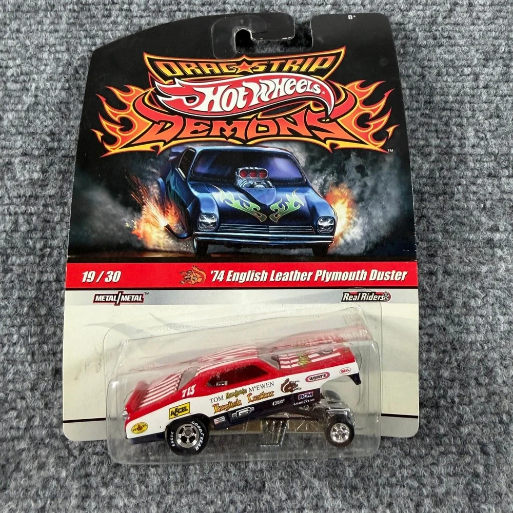 Hot Wheels Drag Strip Demons Plymouth Duster 1974 Real Riders English Leather